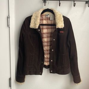 Roxy brown corduroy jacket
